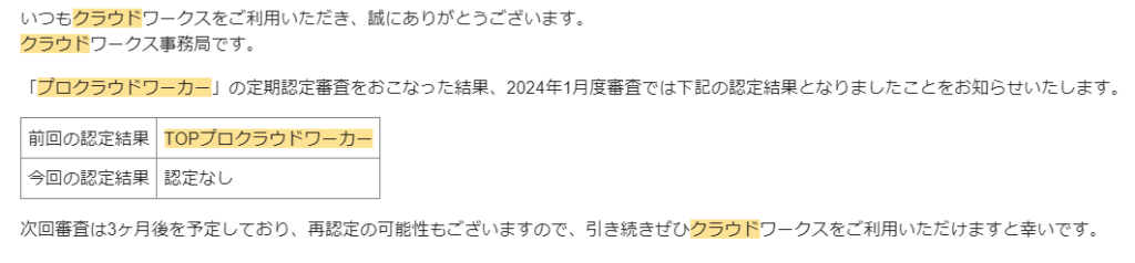 報酬がほぼゼロでも1年間TOPプロクラウドワーカーを継続